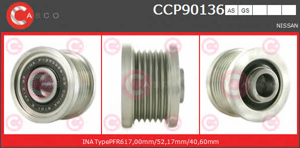 Casco CCP90136GS Шків генератора CCP90136GS: Купити в Україні - Добра ціна на EXIST.UA!