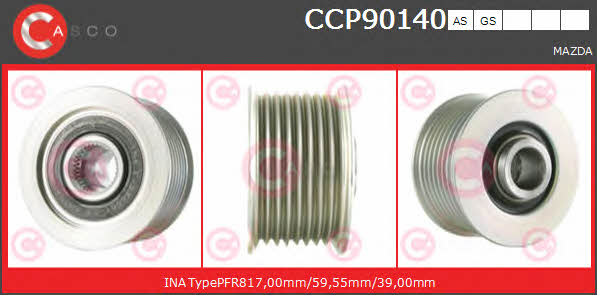 Casco CCP90140GS Шків генератора CCP90140GS: Купити в Україні - Добра ціна на EXIST.UA!