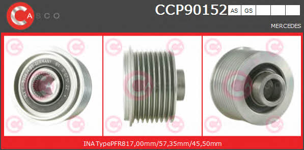 Casco CCP90152AS Шків генератора CCP90152AS: Купити в Україні - Добра ціна на EXIST.UA!