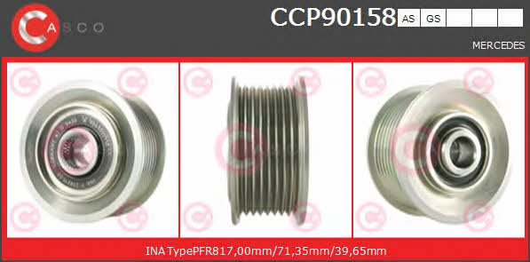 Casco CCP90158AS Шків генератора CCP90158AS: Купити в Україні - Добра ціна на EXIST.UA!