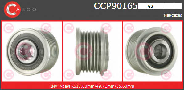 Casco CCP90165GS Шків генератора CCP90165GS: Купити в Україні - Добра ціна на EXIST.UA!