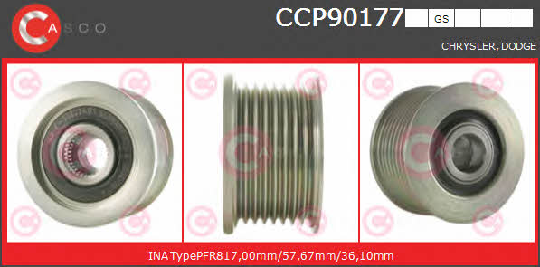 Casco CCP90177GS Шків генератора CCP90177GS: Купити в Україні - Добра ціна на EXIST.UA!