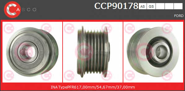 Casco CCP90178AS Шків генератора CCP90178AS: Купити в Україні - Добра ціна на EXIST.UA!