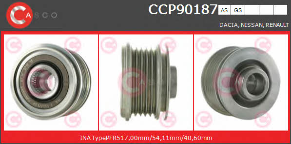 Casco CCP90187GS Шків генератора CCP90187GS: Купити в Україні - Добра ціна на EXIST.UA!