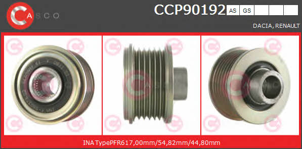 Casco CCP90192AS Шків генератора CCP90192AS: Купити в Україні - Добра ціна на EXIST.UA!