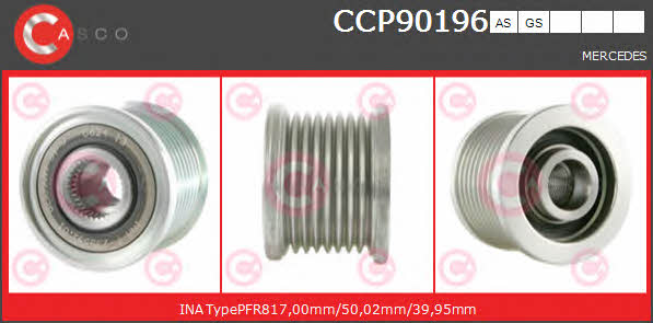 Casco CCP90196AS Шків генератора CCP90196AS: Купити в Україні - Добра ціна на EXIST.UA!