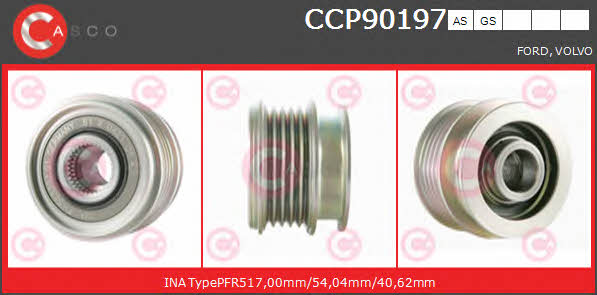 Casco CCP90197AS Шків генератора CCP90197AS: Купити в Україні - Добра ціна на EXIST.UA!