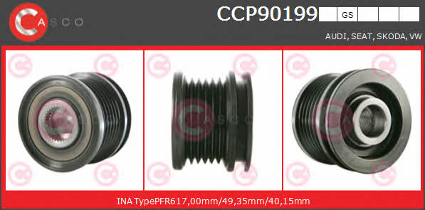 Casco CCP90199GS Шків генератора CCP90199GS: Купити в Україні - Добра ціна на EXIST.UA!