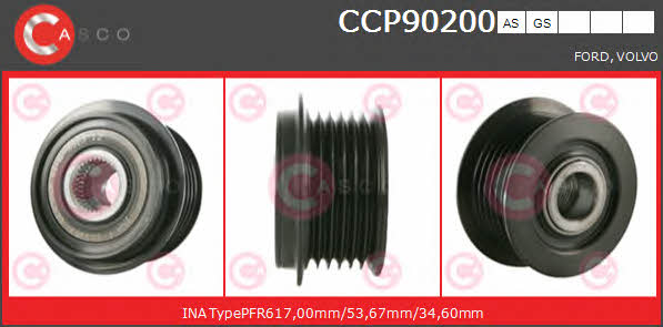 Casco CCP90200AS Шків генератора CCP90200AS: Купити в Україні - Добра ціна на EXIST.UA!