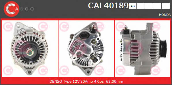 Casco CAL40189AS Генератор CAL40189AS: Купити в Україні - Добра ціна на EXIST.UA!