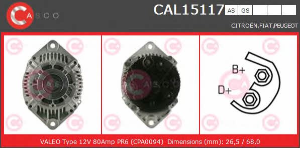CAL15117AS Casco Генератор