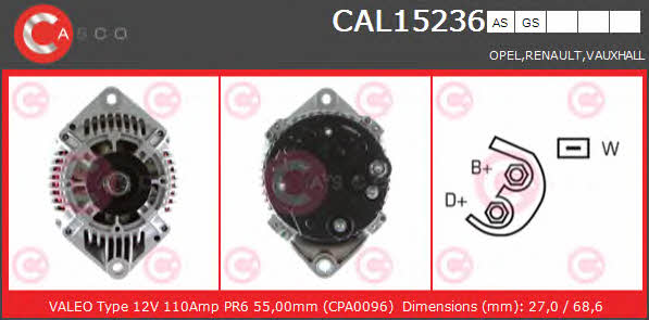 CAL15236AS Casco Генератор
