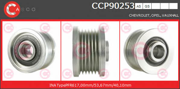 Casco CCP90253GS Шків генератора CCP90253GS: Купити в Україні - Добра ціна на EXIST.UA!