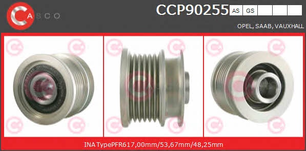 Casco CCP90255AS Шків генератора CCP90255AS: Купити в Україні - Добра ціна на EXIST.UA!