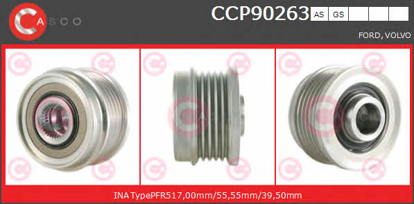 Casco CCP90263AS Шків генератора CCP90263AS: Купити в Україні - Добра ціна на EXIST.UA!