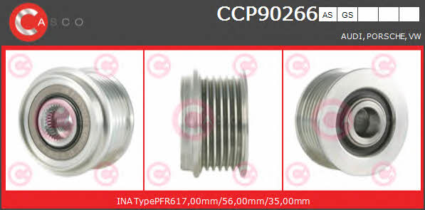 Casco CCP90266AS Шків генератора CCP90266AS: Купити в Україні - Добра ціна на EXIST.UA!
