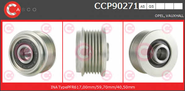 Casco CCP90271GS Шків генератора CCP90271GS: Купити в Україні - Добра ціна на EXIST.UA!