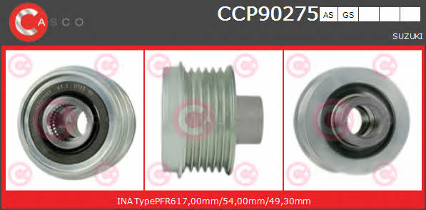 Casco CCP90275GS Шків генератора CCP90275GS: Купити в Україні - Добра ціна на EXIST.UA!