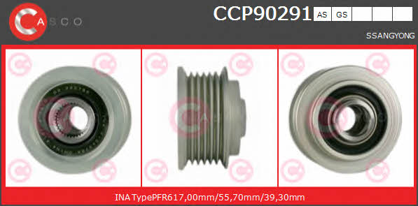 Casco CCP90291GS Шків генератора CCP90291GS: Купити в Україні - Добра ціна на EXIST.UA!