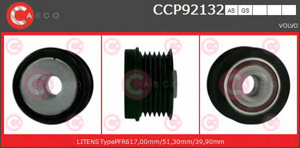 Casco CCP92132GS Шків генератора CCP92132GS: Купити в Україні - Добра ціна на EXIST.UA!