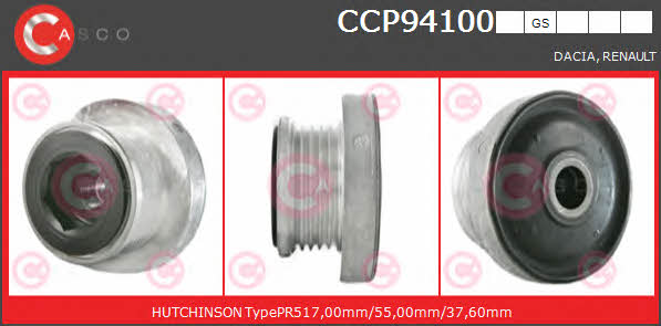 Casco CCP94100GS Шків генератора CCP94100GS: Купити в Україні - Добра ціна на EXIST.UA!