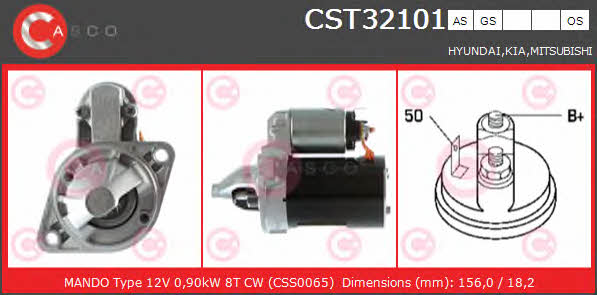 Casco CST32101OS Стартер CST32101OS: Купити в Україні - Добра ціна на EXIST.UA!