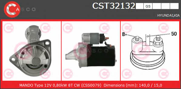 Casco CST32132GS Стартер CST32132GS: Купити в Україні - Добра ціна на EXIST.UA!