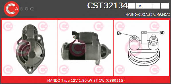 Casco CST32134GS Стартер CST32134GS: Купити в Україні - Добра ціна на EXIST.UA!