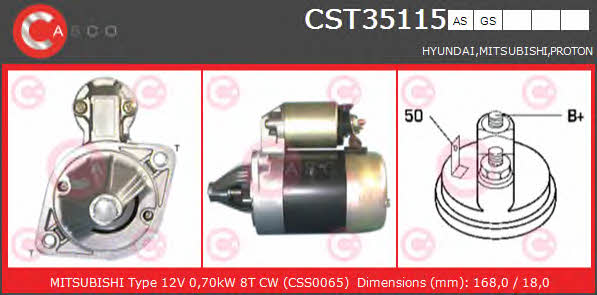 Casco CST35115AS Стартер CST35115AS: Купити в Україні - Добра ціна на EXIST.UA!