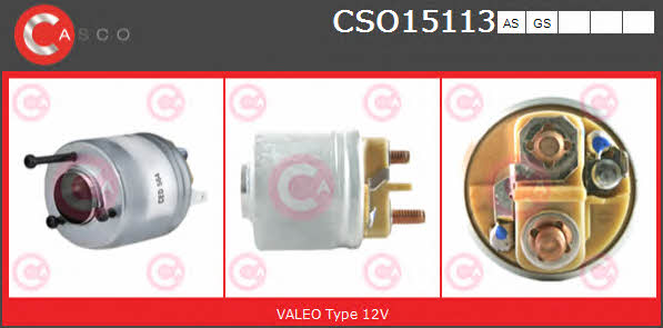 CSO15113AS Casco Реле стартера втягивающее