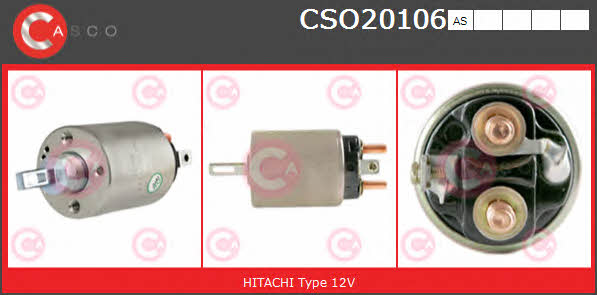 Casco CSO20106AS Реле стартера втягивающее CSO20106AS: Отличная цена - Купить в Украине на EXIST.UA! CSO20106AS Casco Реле стартера втягивающее