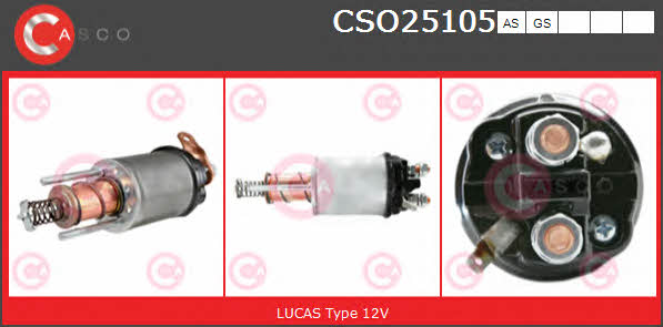CSO25105AS Casco Реле стартера яке втягує