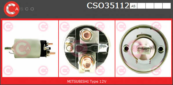 CSO35112AS Casco Реле стартера втягивающее