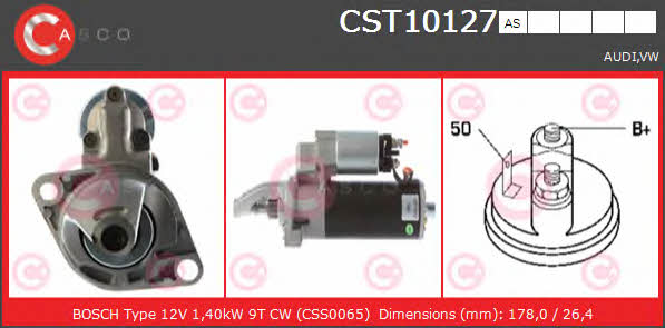 Casco CST10127AS Стартер CST10127AS: Купити в Україні - Добра ціна на EXIST.UA!