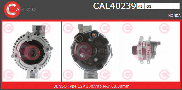 Casco CAL40239AS Генератор CAL40239AS: Купити в Україні - Добра ціна на EXIST.UA!