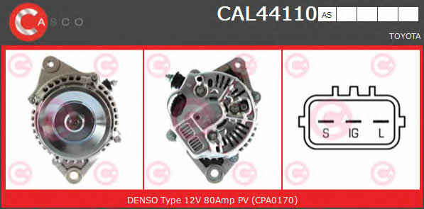 Casco CAL44110AS Генератор CAL44110AS: Купити в Україні - Добра ціна на EXIST.UA!