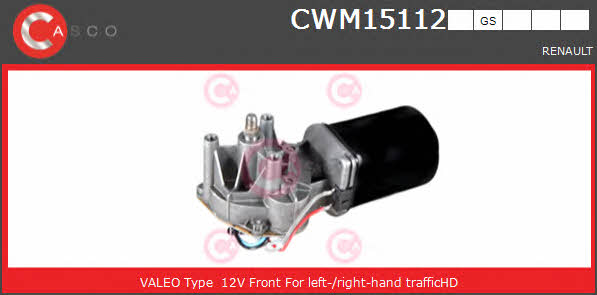 Casco CWM15112GS Мотор склоочисника CWM15112GS: Купити в Україні - Добра ціна на EXIST.UA!