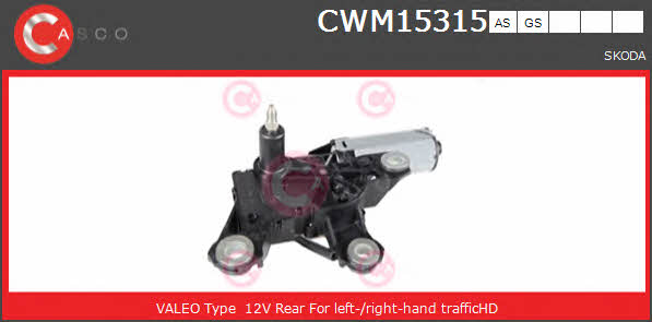 Casco CWM15315AS Мотор склоочисника CWM15315AS: Купити в Україні - Добра ціна на EXIST.UA!