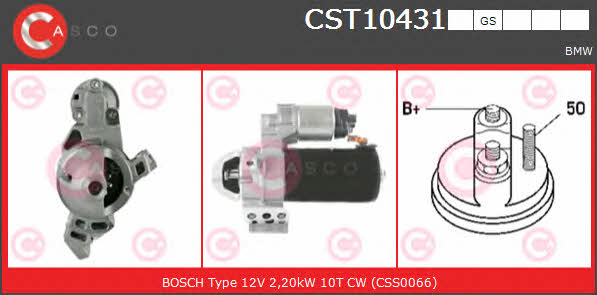 Casco CST10431GS Стартер CST10431GS: Купити в Україні - Добра ціна на EXIST.UA!
