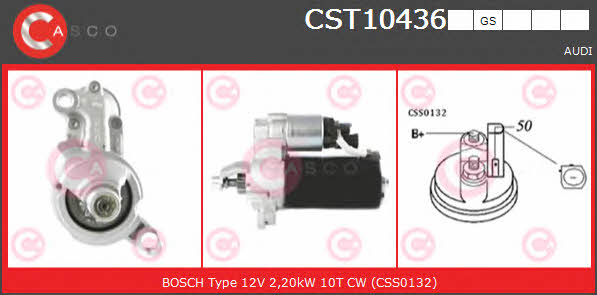 Casco CST10436GS Стартер CST10436GS: Купити в Україні - Добра ціна на EXIST.UA!