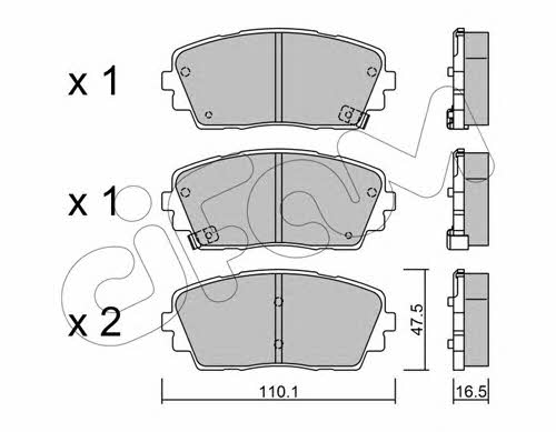 8229410 Cifam Тормозные колодки дисковые, комплект