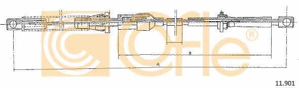 11901 Cofle Трос акселератора