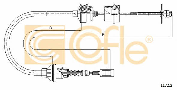 Трос сцепления Cofle 1172.2