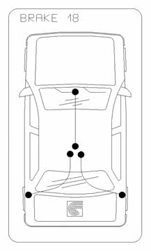 Трос стояночного тормоза Renault Master (Рено Мастер): 106861 Cofle Трос ручника
