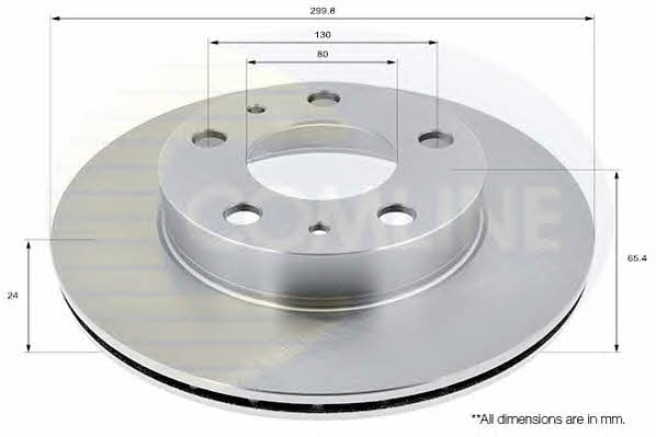 Comline ADC1536V Диск гальмівний передній вентильований ADC1536V: Приваблива ціна - Купити в Україні на EXIST.UA! ADC1536V Comline Диск гальмівний передній вентильований