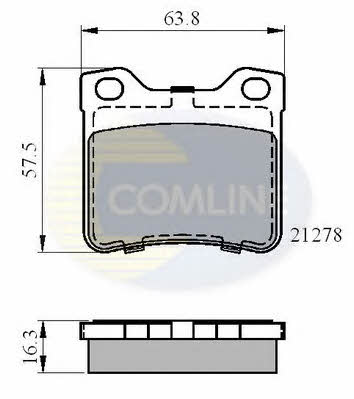 CBP01060 Comline Тормозные колодки дисковые, комплект