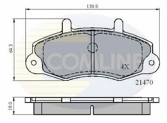CBP0132 Comline Тормозные колодки дисковые, комплект