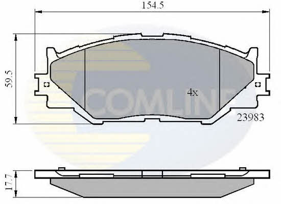 Comline CBP01632 Гальмівні колодки, комплект CBP01632: Купити в Україні - Добра ціна на EXIST.UA!