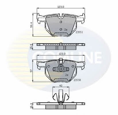 CBP01671 Comline Тормозные колодки дисковые, комплект