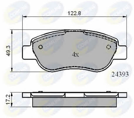 Comline CBP01738 Тормозные колодки дисковые, комплект CBP01738: Отличная цена - Купить в Украине на EXIST.UA! CBP01738 Comline Тормозные колодки дисковые, комплект